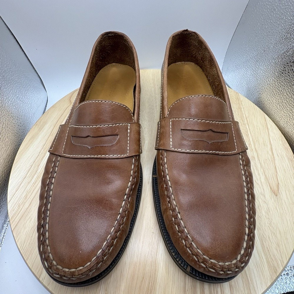 Cole Haan Men's Douglas Leather Penny Loafers Saddle Brown Size 13M 01462